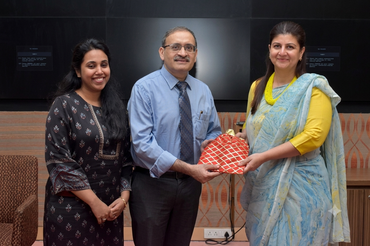 APSI members exchanging a memento
