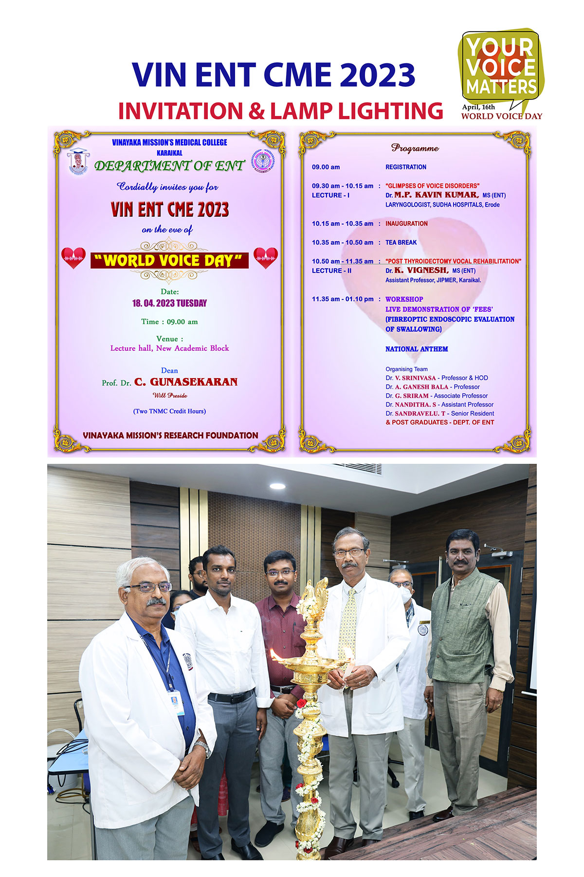 World Voice Day 2023 — Pondicherry photo 3