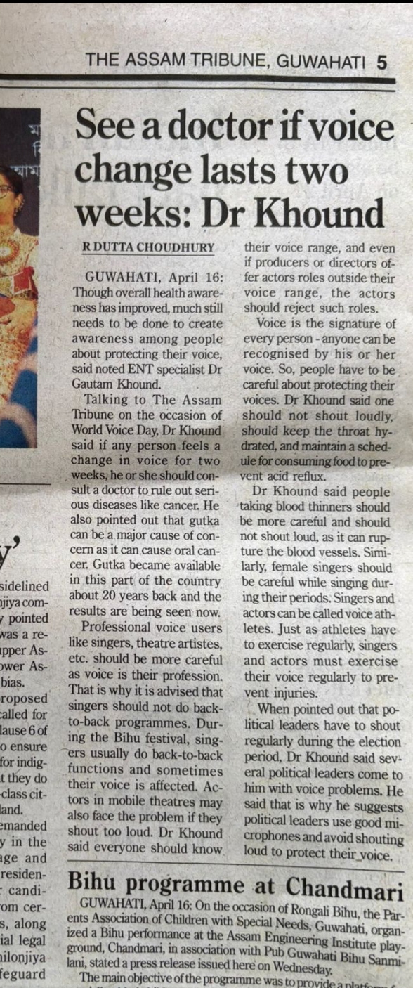 World Voice Day 2026 — Guwahati photo 2